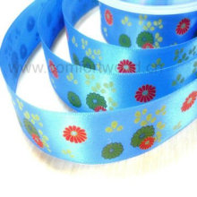 Polyester Print Satin Ribbon with Polyester